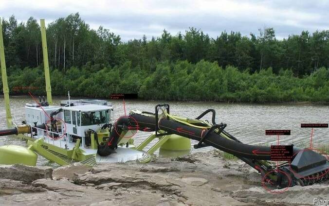 Amphibex AE800P Земснаряд, экскаватор, амфибия.
