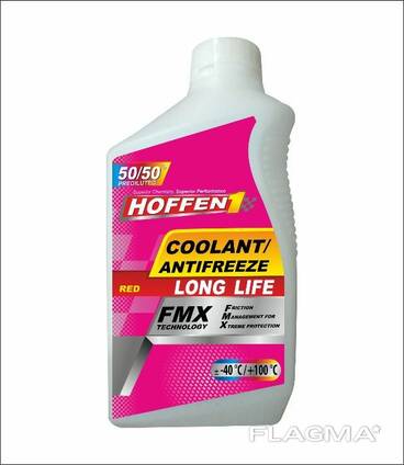 Антифриз Hoffen1 coollant/antifreeze "long life" red 1л
