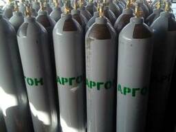 Аргон газообразный в баллонах высшего качества 99.997%Россия