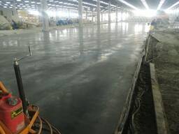 Заливка бетонного пола, затирка, шлифовка , обезпыливание, топпинг по Узбекистану