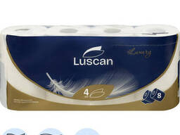 Бумага туалетная Luscan Luxury 4сл, 18м, 8рул/уп