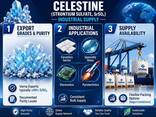 Целестин Целестит (Сульфат стронция) Celestine Celestite SrSO4 - fotosurat 1