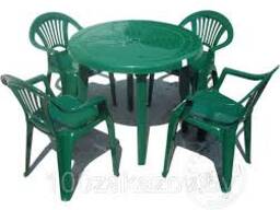 Дачный комплект стола и стульев