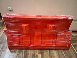 Дорожный бордюр пластмассовый 1400х800х350мм