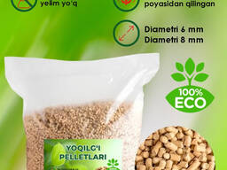 Ekologik toza pelletlar — uy yoki ishxona uchun ko‘mirga samarali va tejamkor alternativa