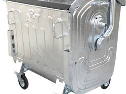 Евро-контейнер Горяче-оцинкованный, объём 1100 литров НОВИНКА Габариты: