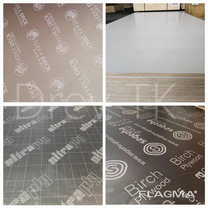 Assortimentda laminatlangan Finlyandiya qoliplari uchun kontrplak