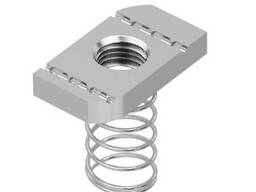 Гайка с пружиной для С-профиля M8x35