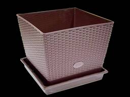 Горшок для цветов квадрат