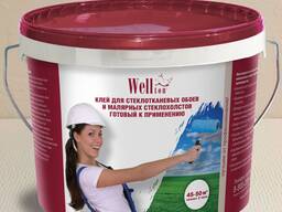 Готовый клей "Wellton" 10 кг для стеклохолста