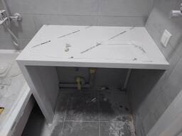 Изготовление столешниц из акрилового и кварцевого камня в рассрочку