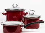 Кастрюли стальные эмалированные - fotosurat 1