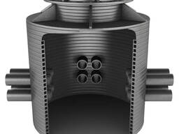 Колодец пластиковый канализационный; кабельный…, Диам. : 110-2400 мм, Дл. : 290-6000 мм
