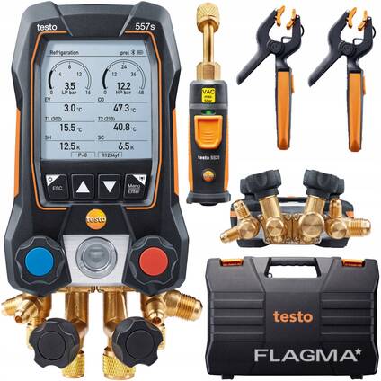 Комплект Testo 557s (Set 1) — умный цифровой манометрический коллектор и беспроводные зонд