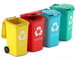 Контейнер пластиковый без педали, объем 240 литров