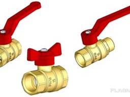 Кран шаровой латунный .25. F-SU. L-H Ду25 американка