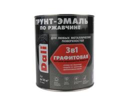 Краска по металлу Dali 3 в 1 графитовая