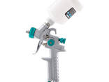 Краскораспылитель AG 810 HVLP, гравитационный, сопло 0.8 мм и 1 мм Stels - fotosurat 1