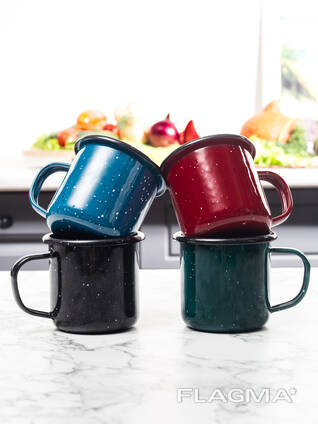 "Granit" seriyali sirlangan po'lat krujkalar