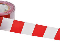 Лента сигнальная оградительная ЛО-200 (75мм-35мкм) красно-белая 200м IEK