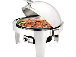 Мармит вторых блюд круглый электрический откидной 6,8 л