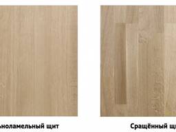 Мебельный щит из дуба и берёзы