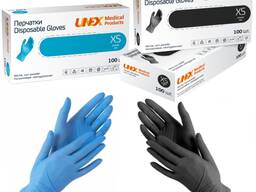 Медицинские нитриловые перчатки [UNEX] (perchatki, gloves)