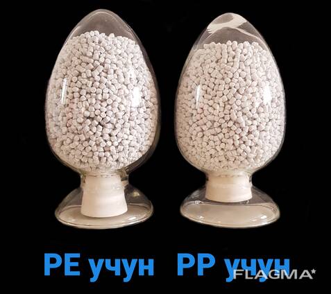 Меловая добавка PolyCarb для полимеров (кальцит), белый мастербатч, композит