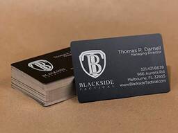 Металлические визитные карточки