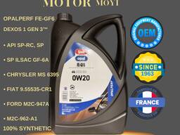 Моторное масло Unil Opal 0W20 FE-GF6 — премиальное синтетическое масло, Франция 5Л