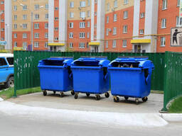 Мусорный контейнер пластиковый 1100л