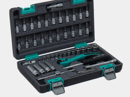 Набор инструментов, 1/4", CrV, пластиковый кейс 29 предм.