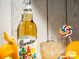 0,5 litrli shisha idishdagi "Buratino" ichimlik