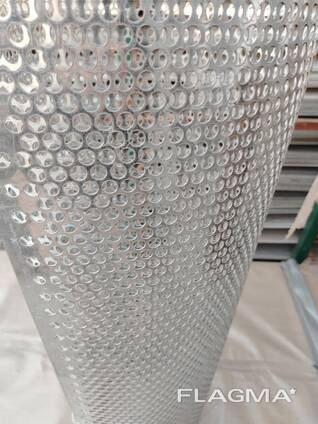 Galvanizli qatlam - teshilgan to'r 1000x2000 mm Galvanizli qalinligi S 2 mm