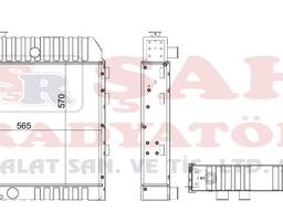 OEM 1403634 SHAH RADIATOR - CATERPILLAR 416C - RADIATOR
