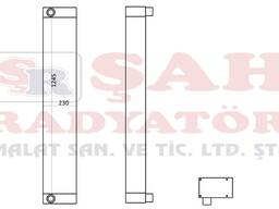 OEM 2852159 SHAH RADIATOR - CATERPILLAR 973C OIL COOLER - YOG'NI SOVUTGAN