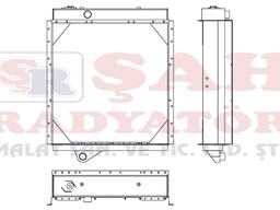 OEM 2W7919 SHAH RADIATOR - CATERPILLAR 966D - RADIATOR