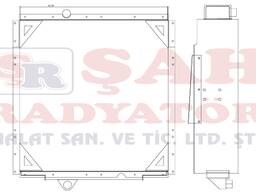 OEM 4P6564 SHAH RADIATOR - CATERPILLAR 966F - RADIATOR