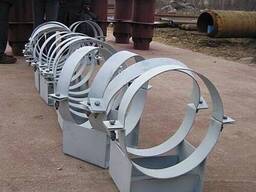 Опора трубопровода бескорпусная; боковая; бугельная, 15—1420 мм, марки ВП; КН