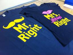 Печать логотипов на футболках