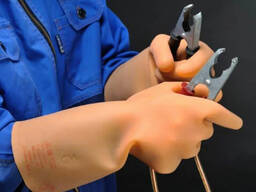 Перчатки резиновые диэлектрические