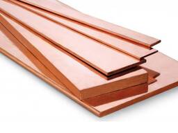 Полоса шина бронзовая Шир: 10-1000 мм, Толщ: 0,2-160 мм, Дл: 0,13-4,9 м в Ташкенте