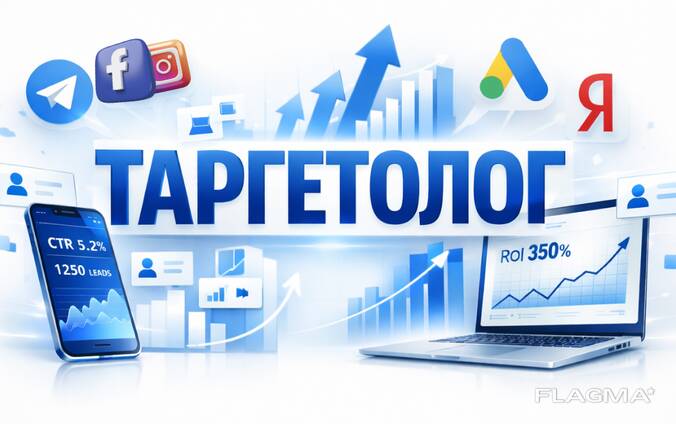 Профессиональный таргет для вашего бизнеса. Плюс комплекс: Google Ads, Яндекс. Директ