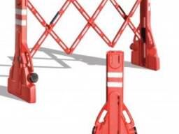 Раздвижной дорожный барьер.