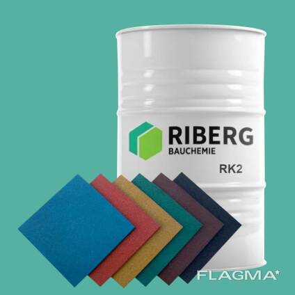 Однокомпонентный клей для резиновой крошки повышенной эластичностью RIBERG RK 2