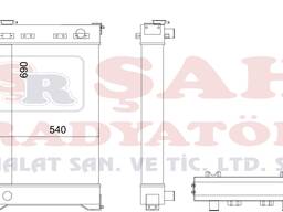 SHAH RADIATOR - CATERPILLAR D4C - RADIATOR