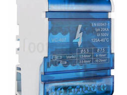 Шина нулевая в пластиковом корпусе 407