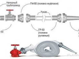 В комплекте рулон 2 две гайки ГР - 70 алюминий для ( ПОЖАРНЫХ - КРАНОВ ) с навязкой