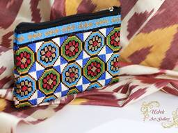 Синий клатч