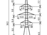 Стальная опора линий электропередач (ЛЭП) У220-2т плюс 5 - fotosurat 1